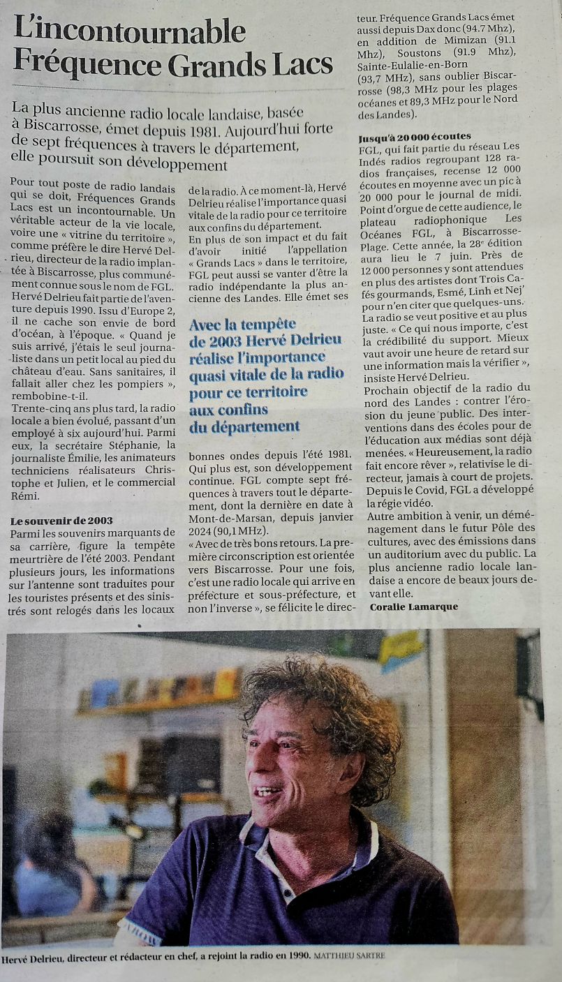 Au quotidien, on est fait pour s'entendre. Toute l'actu de la rgion des Grands Lacs, du Pays Montois, du Grand Dax, du Marensin et de la Cte Landaise...