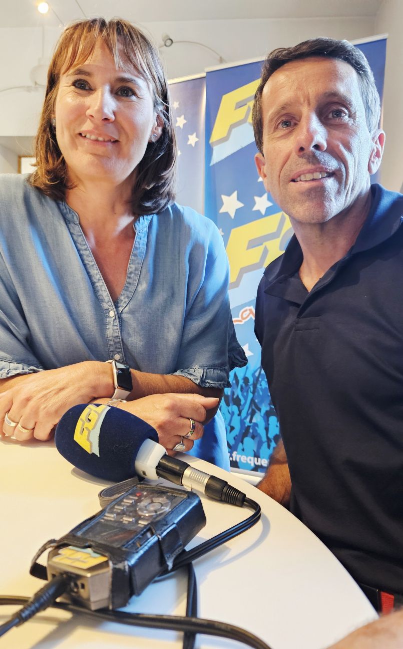 Deux Landais, Graldine et Tony Cazaban, de retour de l'Ultra Marin' de Vannes.