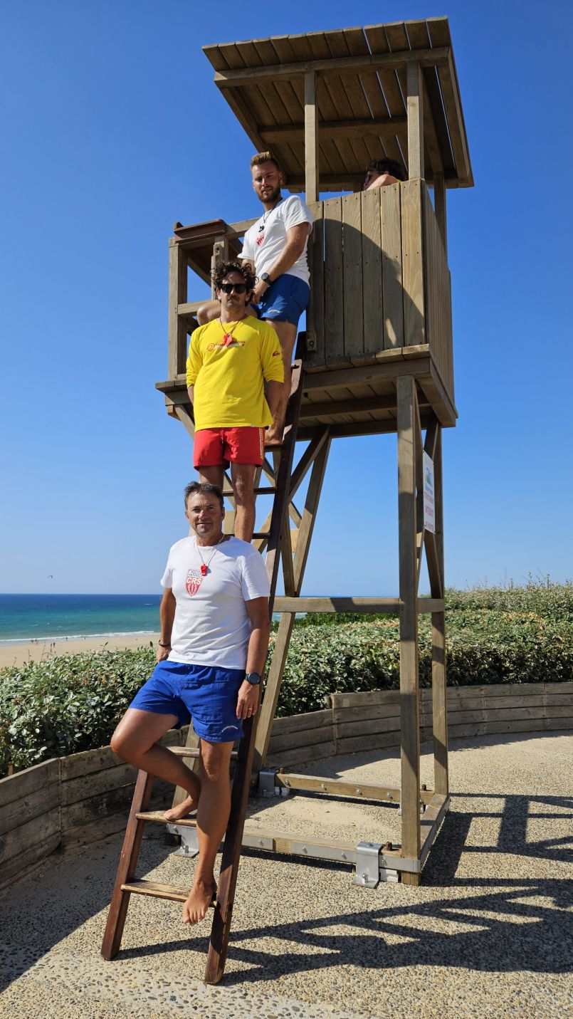 Des banes comme toujours, mais un mois de juillet relativement calme sur les plages landaises comme nous l'a confirm le Chef de plage Franck Marleux.