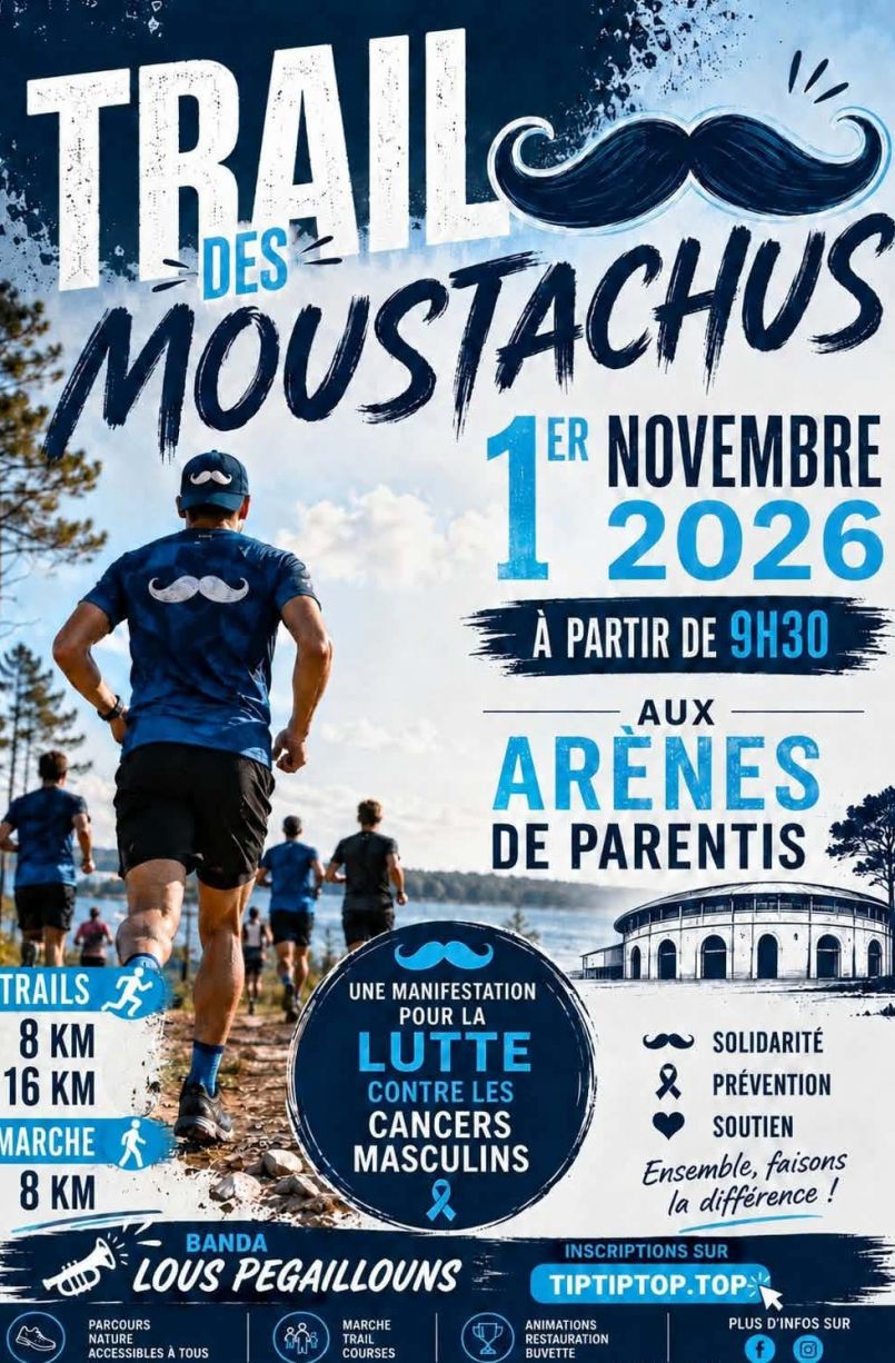 Revoici, ce 1er novembre � Parentis en Born, le Trail des Moustachus...