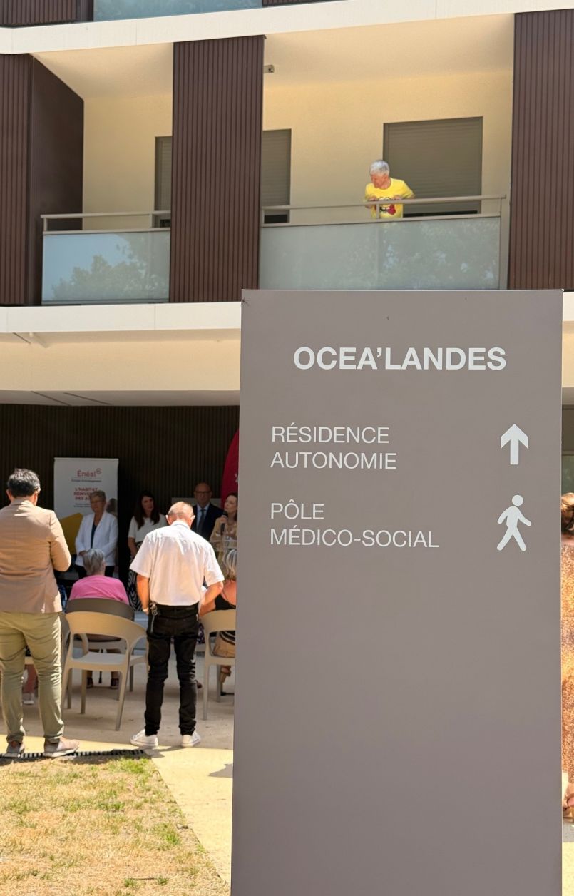 Biscarrosse : la r�sidence autonomie Oc�a'Landes officiellement inaugur�e. Un nouveau lieu de vie accessible, s�curis� et de proximit� pour les seniors, vous l'entendrez
