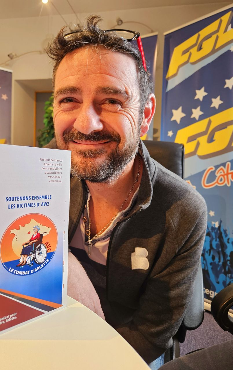 A pied et  vlo, son dfi (pour sensibiliser sur les AVC) sera de parcourir en 2026 plus de 3350 Kms. Vous pouvez l'aider !