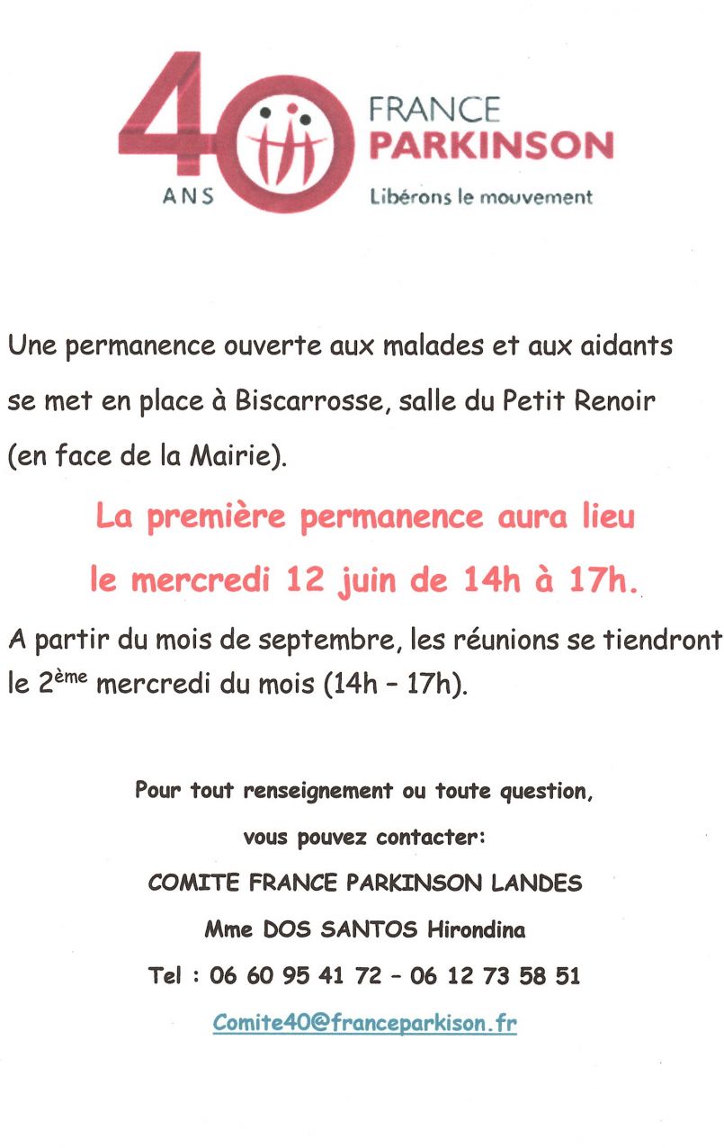 Une permanence France Parkinson va ouvrir  Biscarrosse. Un besoin pour les aidants et les malades car les autres lieux se trouvent dans le sud du dpartement. Anne-Laure Brisson, une adhrente. 