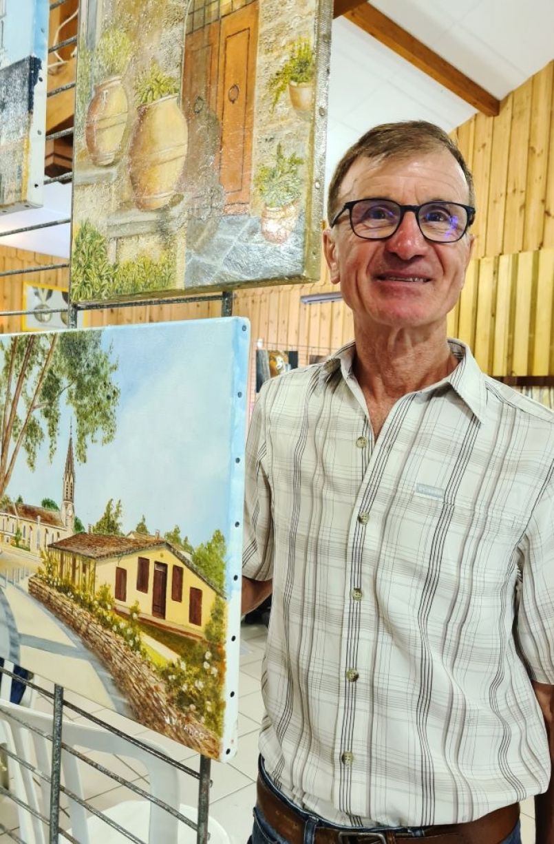 Association Culturelle Biscarrossaise : des peintres suscitent l'intérêt du public